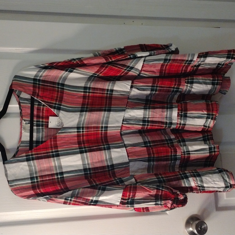 Adorable Cato Plaid Top